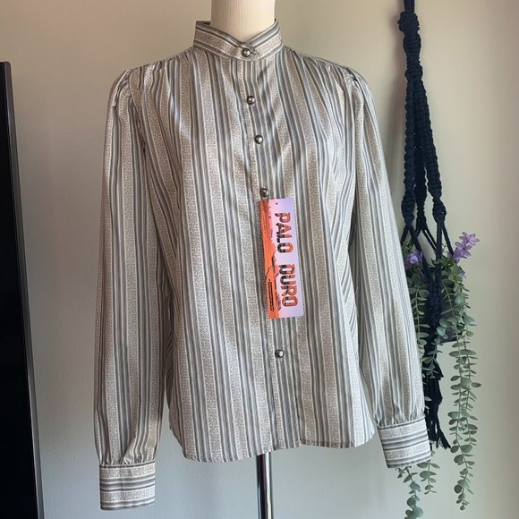 Panhandle Slim Grey Vintage Western top - Picture 1 of 10